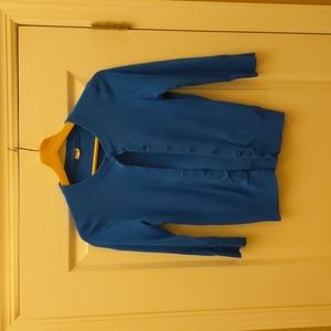 J Crew blue Cardigan xs